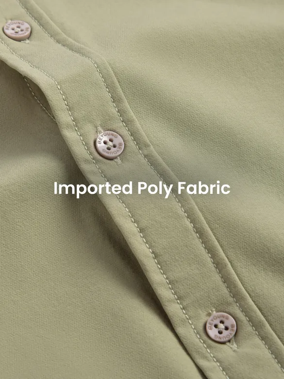 Beige Roll Up Sleeve Shirt