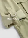 Beige Roll Up Sleeve Shirt