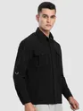 Black Roll Up Sleeve Shirt