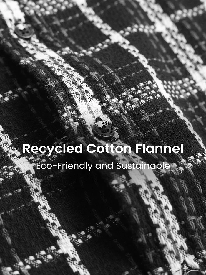 Black Rugged Flannel Overshirt