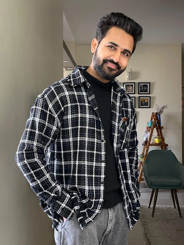 Black Rugged Flannel Overshirt