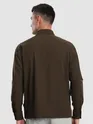 Brown Roll Up Sleeve Shirt
