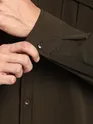 Brown Roll Up Sleeve Shirt
