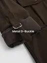 Brown Roll Up Sleeve Shirt
