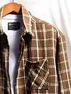 Brown Rugged Flannel Overshirt