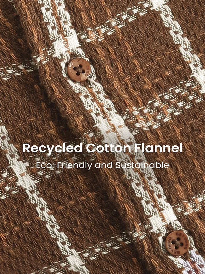 Brown Rugged Flannel Overshirt