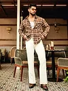 Brown Rugged Flannel Overshirt