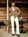 Brown Rugged Flannel Overshirt