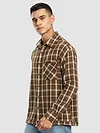 Brown Rugged Flannel Overshirt