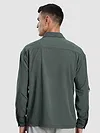 Grey Roll Up Sleeve Shirt
