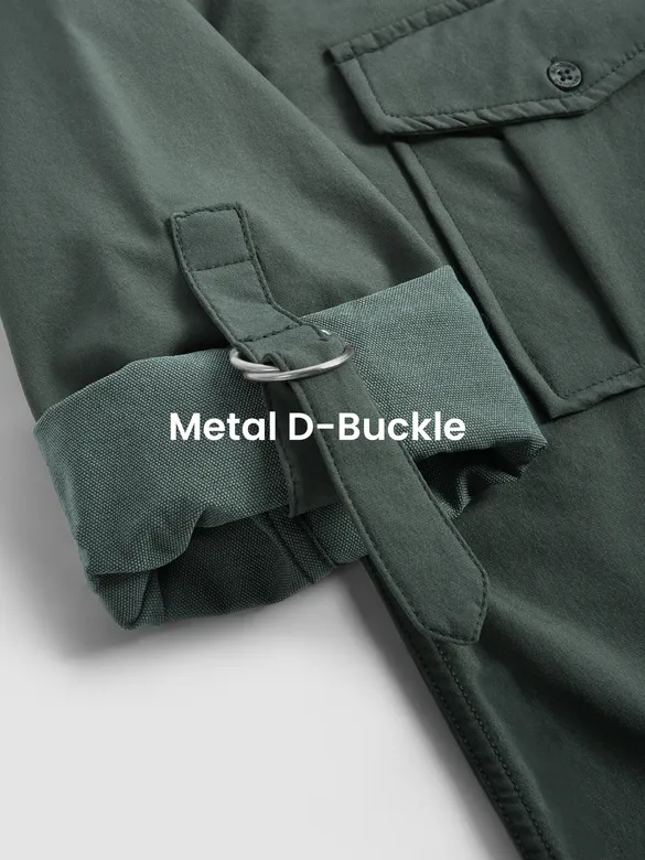 Grey Roll Up Sleeve Shirt