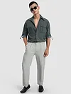 Grey Roll Up Sleeve Shirt
