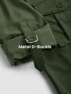 Olive Roll Up Sleeve Shirt