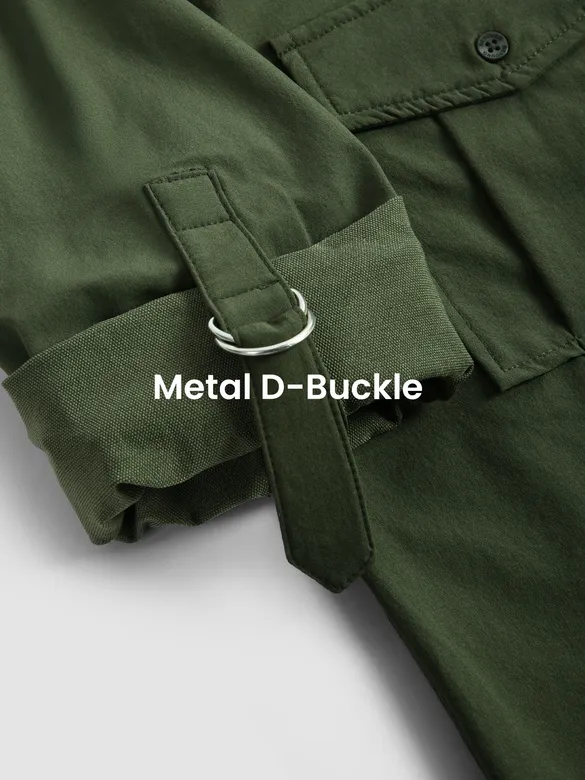 Olive Roll Up Sleeve Shirt