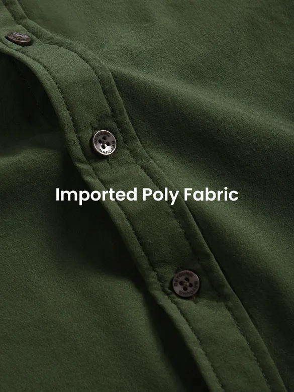 Olive Roll Up Sleeve Shirt