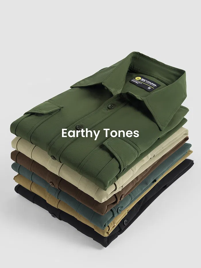 Olive Roll Up Sleeve Shirt