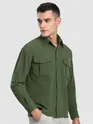 Olive Roll Up Sleeve Shirt