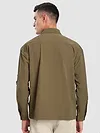 Peanut Brown Roll Up Sleeve Shirt