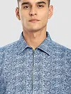 Airforce Blue Color Blast Shacket