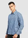 Airforce Blue Color Blast Shacket
