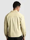 Beige Solid Multipocket Shacket