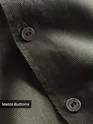 Grey Solid Multipocket Shacket