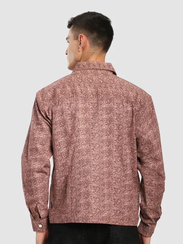 Mauve Color Blast Shacket