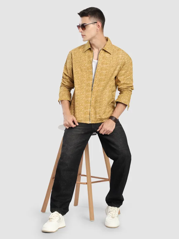 Sand Brown Color Blast Shacket