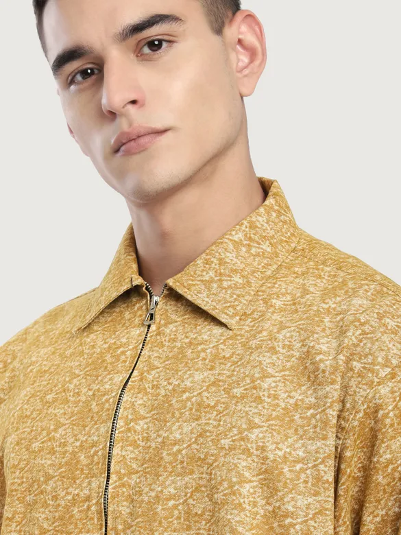 Sand Brown Color Blast Shacket