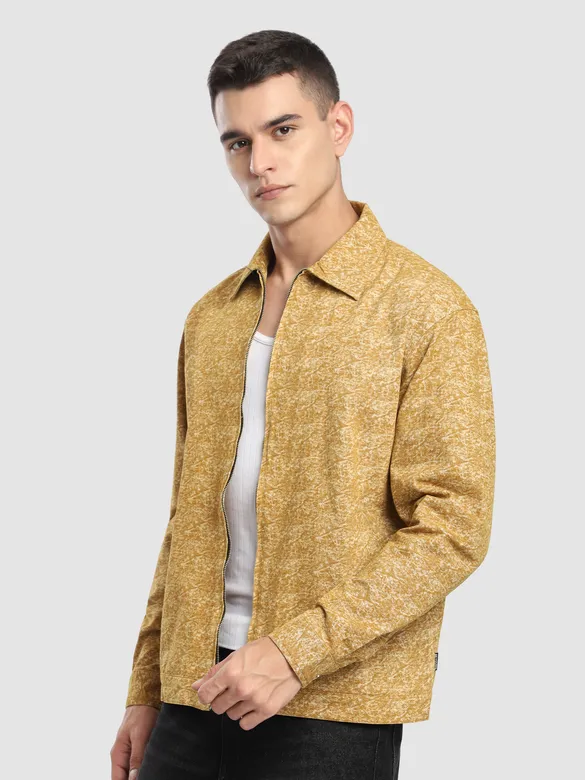 Sand Brown Color Blast Shacket