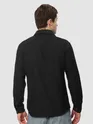 Black Terry Textured Shirt