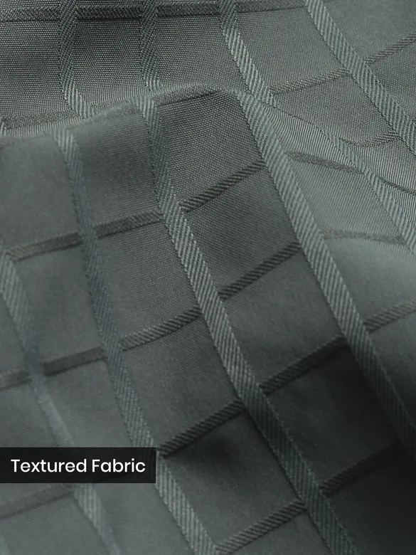 Greyish Green Block Textured Shacket