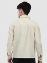 Off White Block Textured Shacket