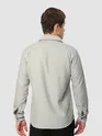Pale Grey Terry Textured Shirt