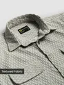 Pale Grey Terry Textured Shirt
