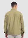 Pale Olive Block Textured Shacket