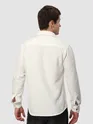 White Terry Textured Shirt