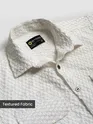 White Terry Textured Shirt