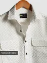 White Terry Textured Shirt