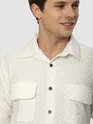 White Terry Textured Shirt