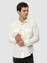 White Terry Textured Shirt
