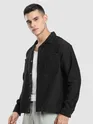 Black Bubble Textured Shacket