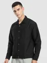 Black Bubble Textured Shacket
