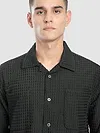 Dark Grey Bubble Textured Shacket