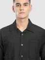 Dark Grey Bubble Textured Shacket