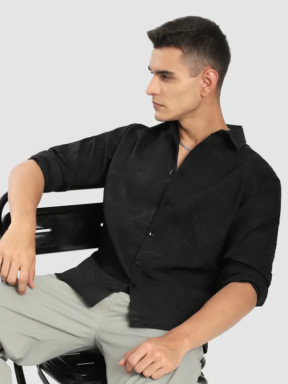 Black Crushed Shirt