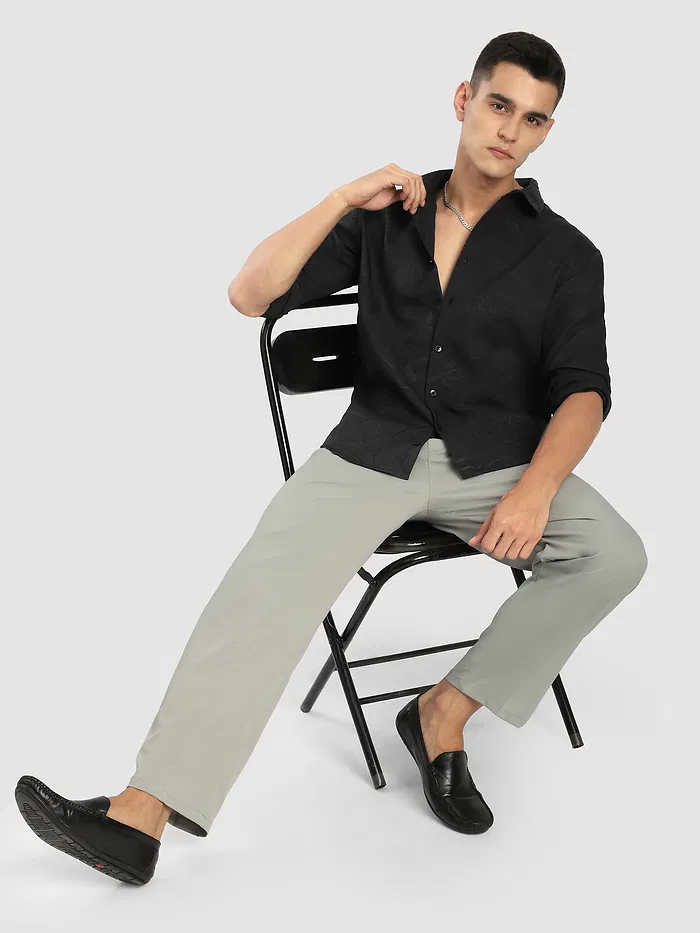 Black Crushed Shirt