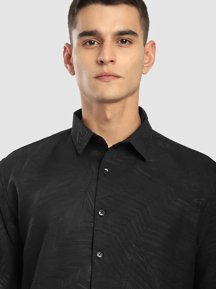 Black Crushed Shirt