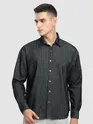 Black Striped Corduroy Shirt