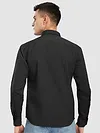 Black Textured Western Shirt